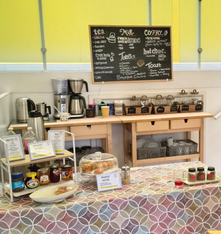 View of cafe counter